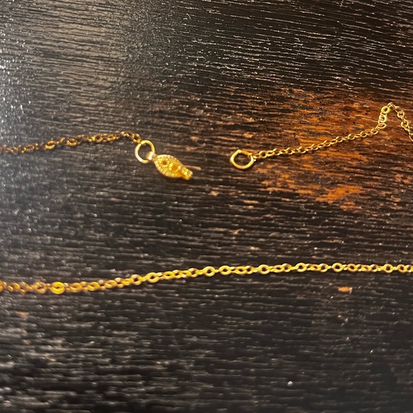 Malachite on 12K Gold or GF Chain - Very Old Carved Beautiful Pendant Necklace - Picture 4 of 9